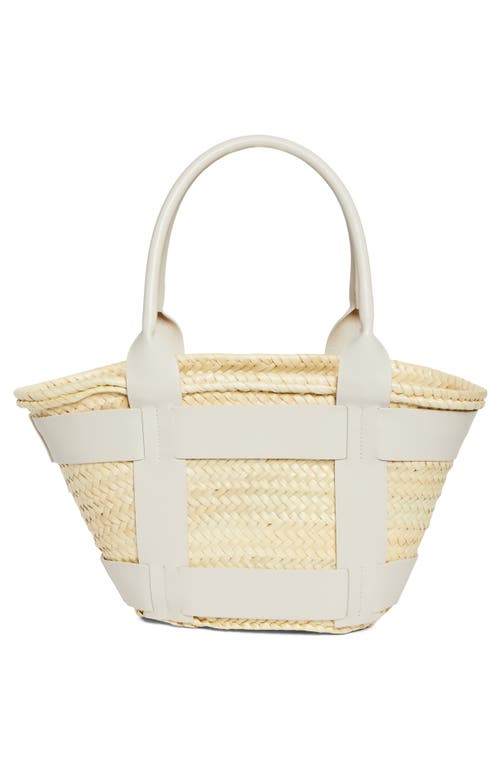 Demellier The Santorini Bucket Hat In Natural/off White