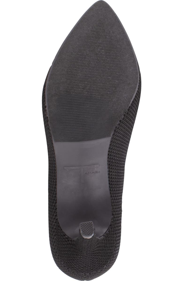 Tahari Taj Pointed Cap Toe Pump, Alternate, color, Black