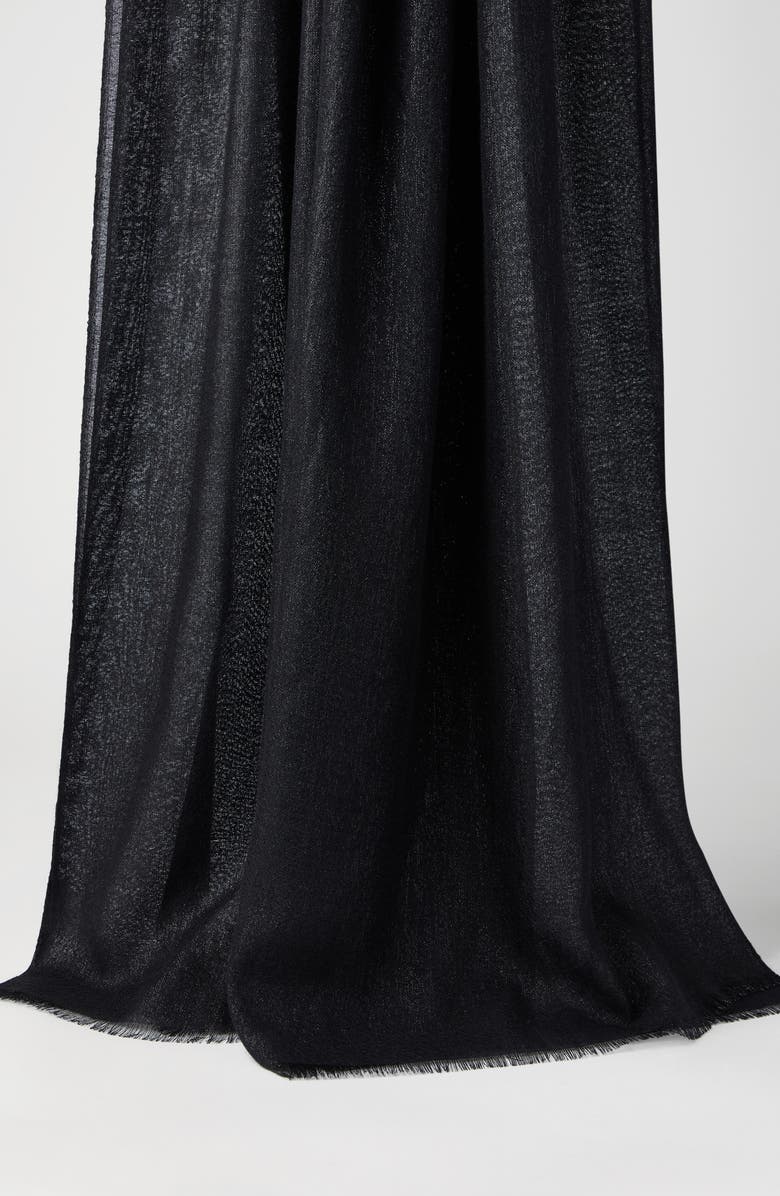 Brunello Cucinelli Cashmere and silk sparkling scarf, Alternate, color,