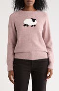 Bobeau Fluffy Sheep Sweater