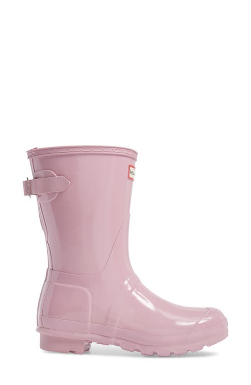 Hunter Original Short Back Adjustable Rain Boot In Pink