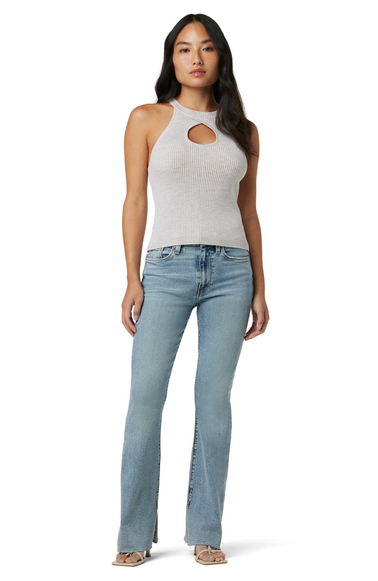 Hudson Jeans Barbara Raw Hem High Waist Bootcut Jeans, Alternate, color, Cali