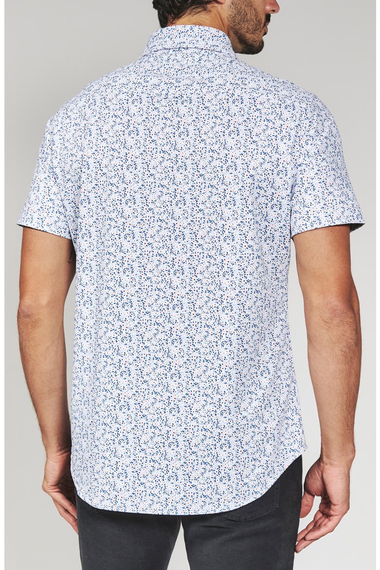 Mercer Floral Short Sleeve Button-Up Shirt, Alternate, color, LIGHT BLUE