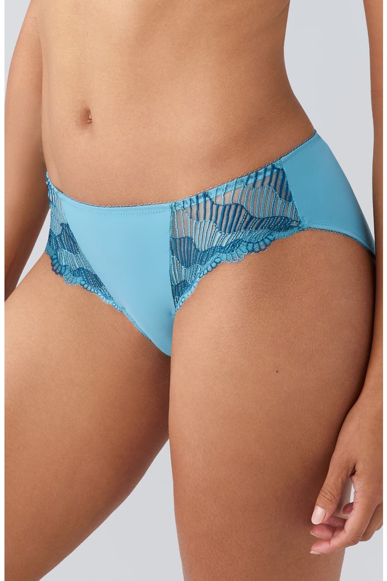 La Femme Bikini, Alternate, color, ADRIATIC BLUE