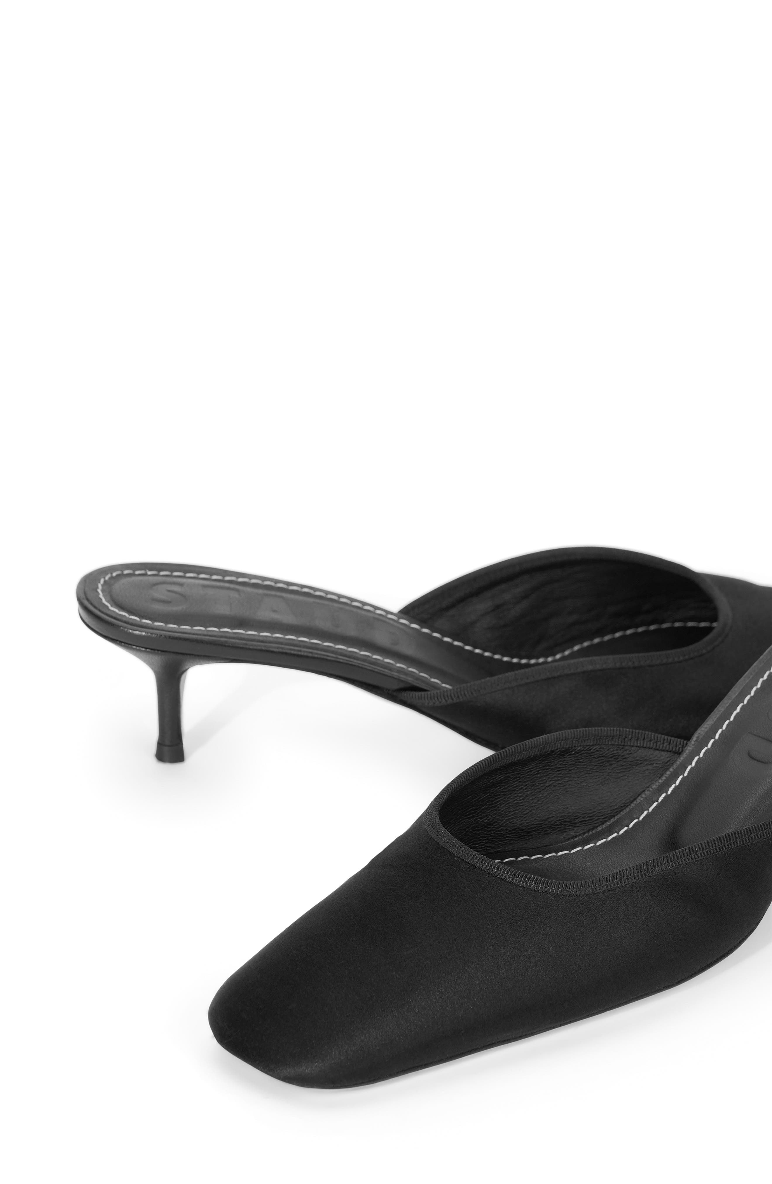 Otto Kitten Heel Mule, Alternate, color, BLACK