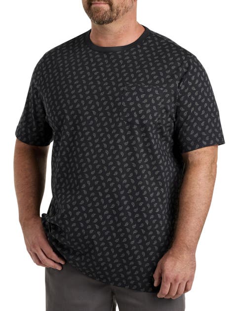 Paisley Print Pocket T-Shirt