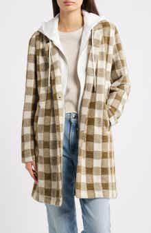 Thread & Supply Plaid Coat with Bib Hoodie