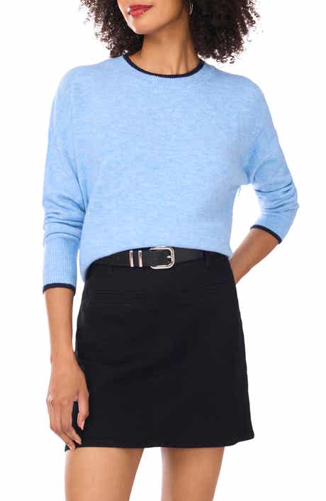 Vince Camuto Tipped Crewneck Sweater