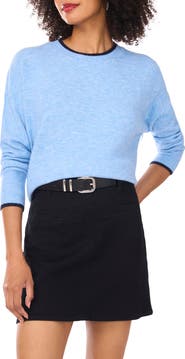 Vince Camuto Tipped Crewneck Sweater