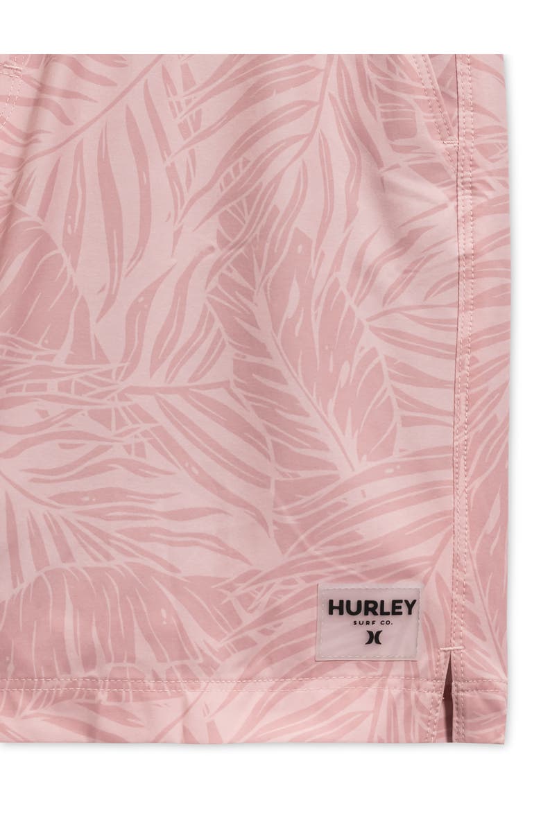 Hurley Tropic Leaves Volley Swim Shorts, Alternate, color, Dark Beige