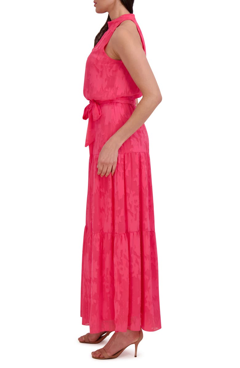 Julia Jordan Floral Sleeveless Tiered Maxi Dress, Alternate, color, 