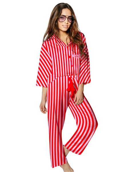 Silky Christmas Club 3/4 Sleeve Pant Set