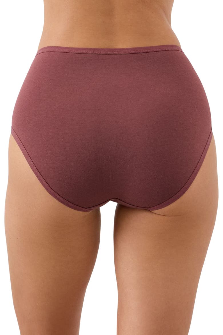 Everyday High Rise Brief 5-Pack Made With Organic Cotton, Alternate, color, Everyday Lakeside Lilies