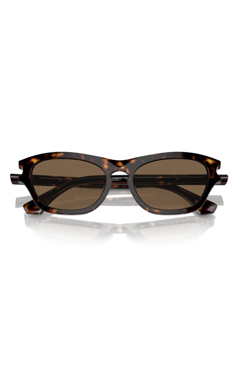 Burberry 55mm Pillow Sunglasses, Main, color, Dark Havana
