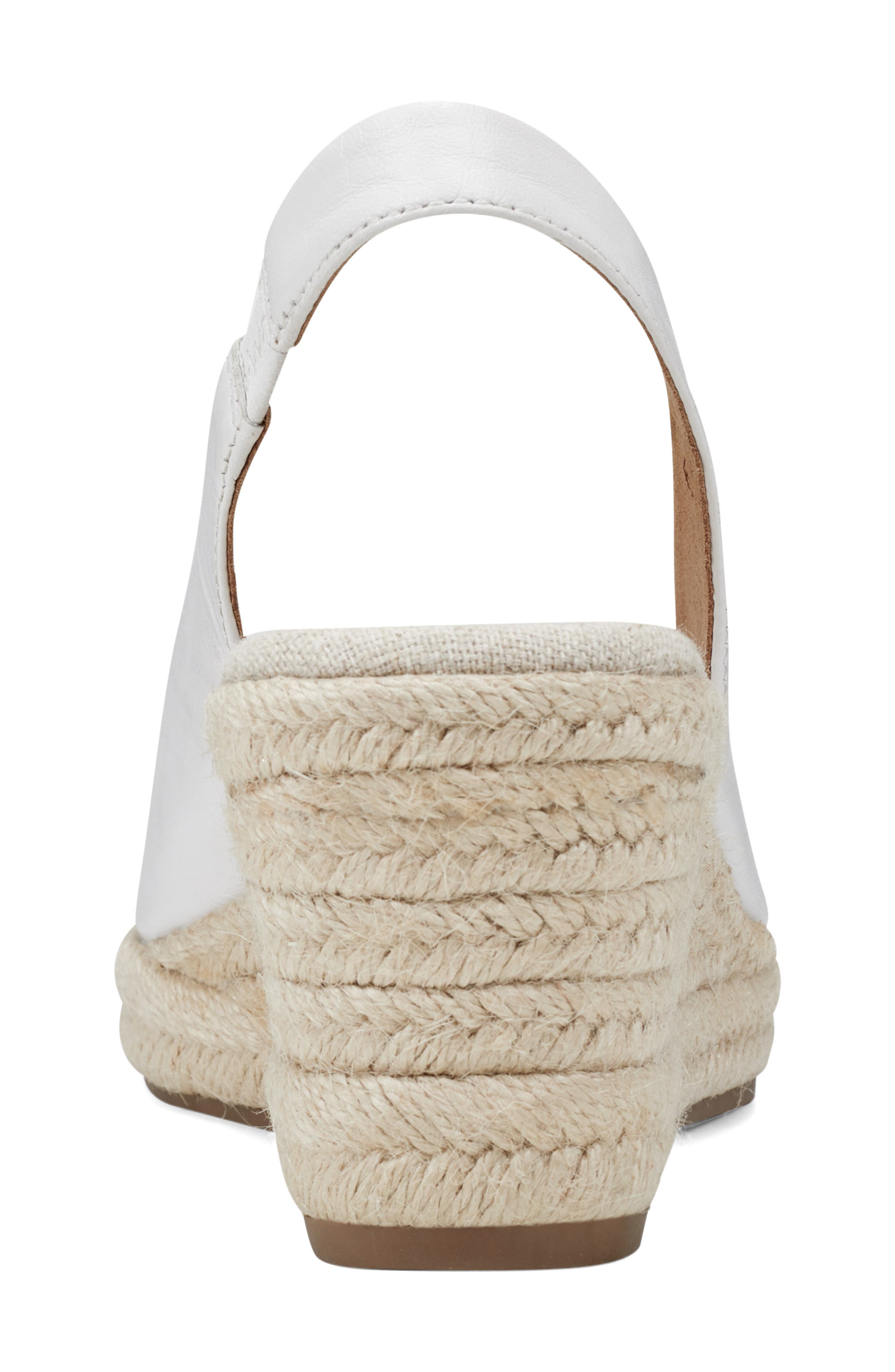 Easy Spirit Margie Slingback Wedge Espadrille Pump, Alternate, color, White