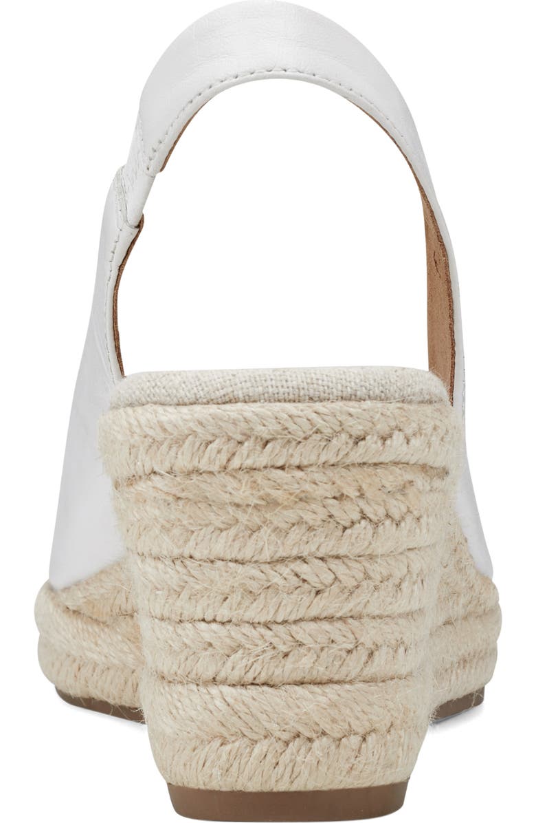 Easy Spirit Margie Slingback Wedge Espadrille Pump, Alternate, color, White