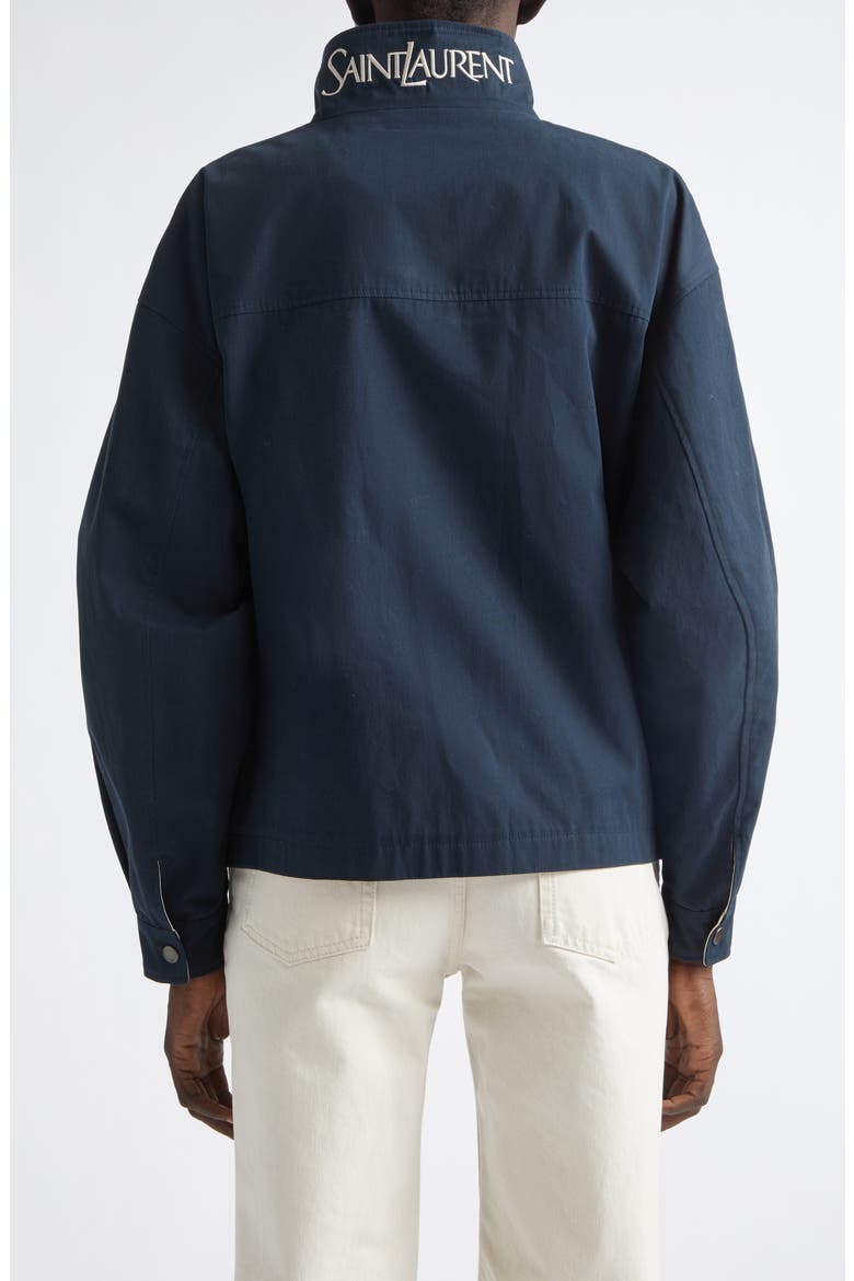 Reversible Cotton Canvas Jacket, Alternate, color, NAVY/ ECRU