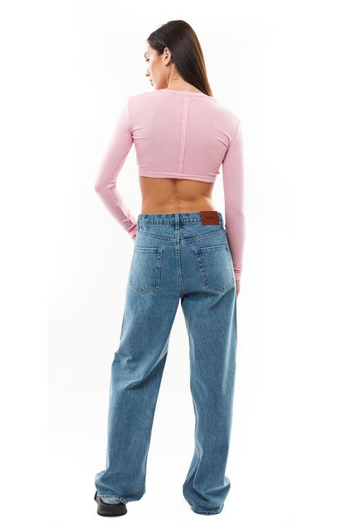 Mother Of All Pepper Crop Top In Pink
