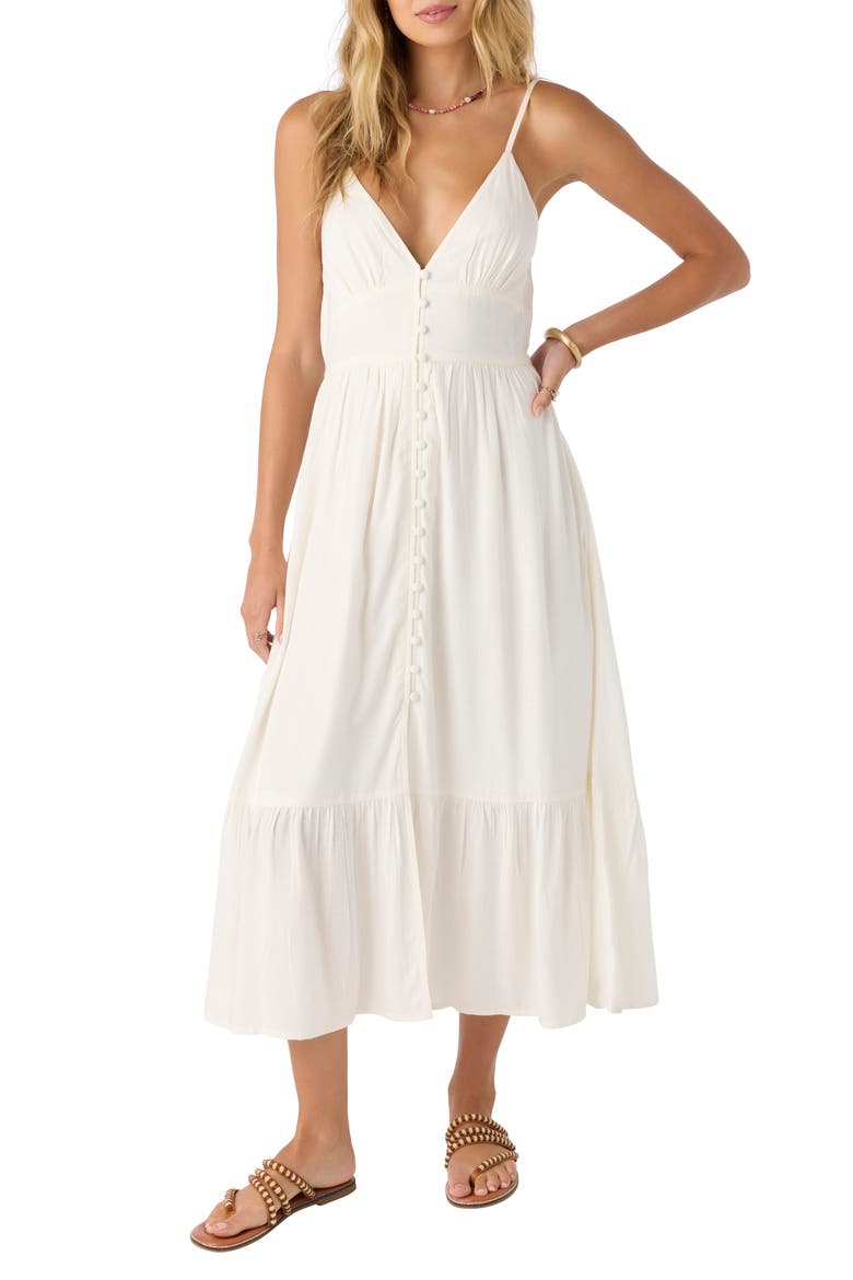 Pilar Midi Sundress, Main, color, WINTER WHITE