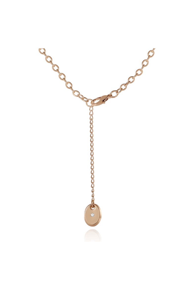 Crown "Juicy" Charm Necklace, Alternate, color, gold, pink