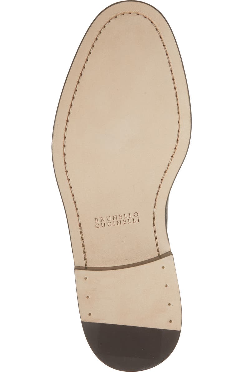 Brunello Cucinelli Leather Derby, Alternate, color, C101 Black