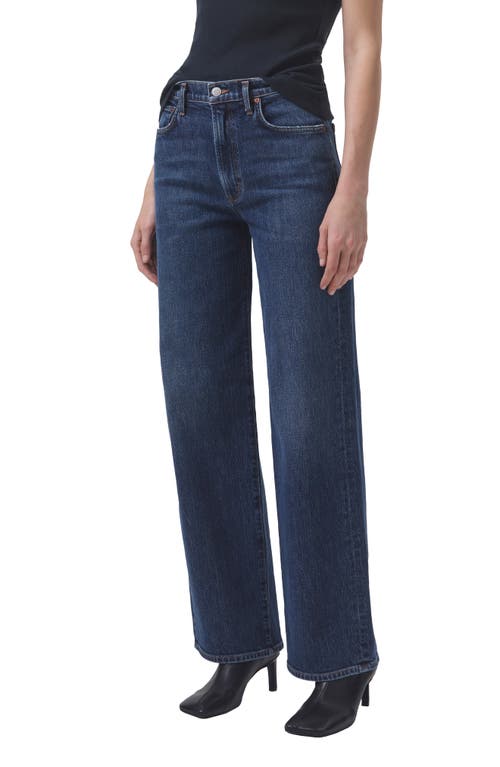 Agolde Womens Reissue (true Ind Rinse) Harper Straight-leg Stretch-denim Jeans In Blue