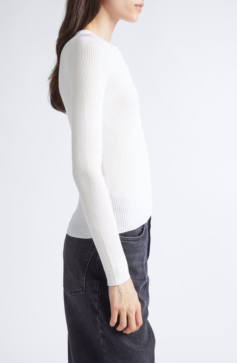 NACKIYÈ Insider Virgin Wool & Silk Rib Sweater, Alternate, color, Kaimak