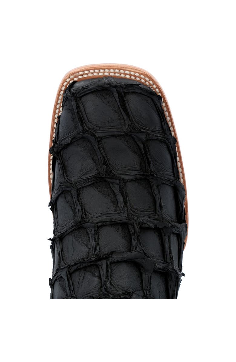 DURANGO Premium Exotics Western Boot, Alternate, color, Matte Black Pirarucu
