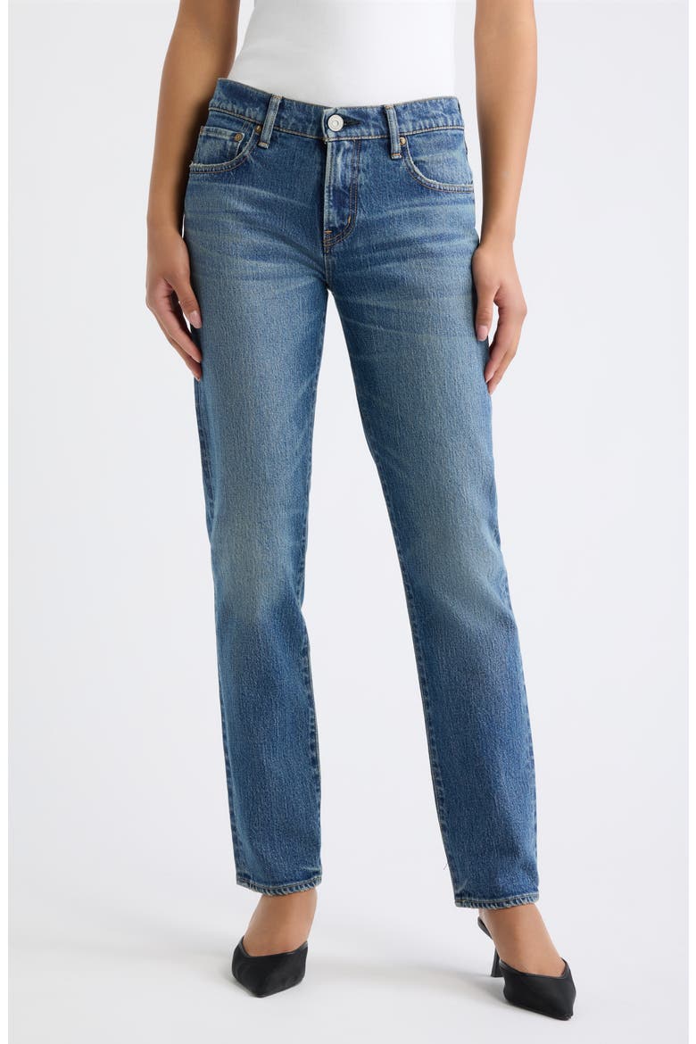 Fleet Slim Straight Jeans, Main, color, BLUE