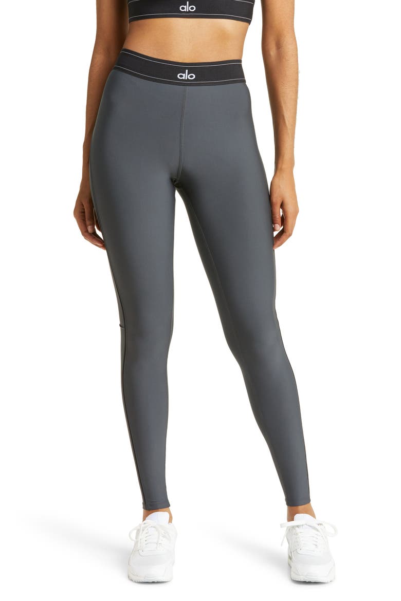 Suit Up High Waist Leggings, Main, color, ANTHRACITE/ BLACK