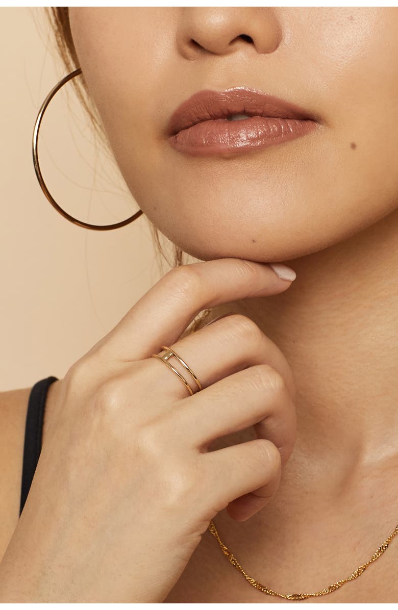 Oradina 14K Yellow Gold Hudson Petite Ring, Alternate, color, Yellow Gold