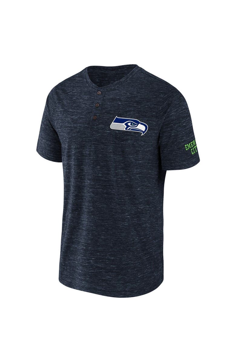 NFL X DARIUS RUCKER Men's NFL x Darius Rucker Collection by Fanatics College Navy Seattle Seahawks Slub Henley T-Shirt, Alternate, color, Navy