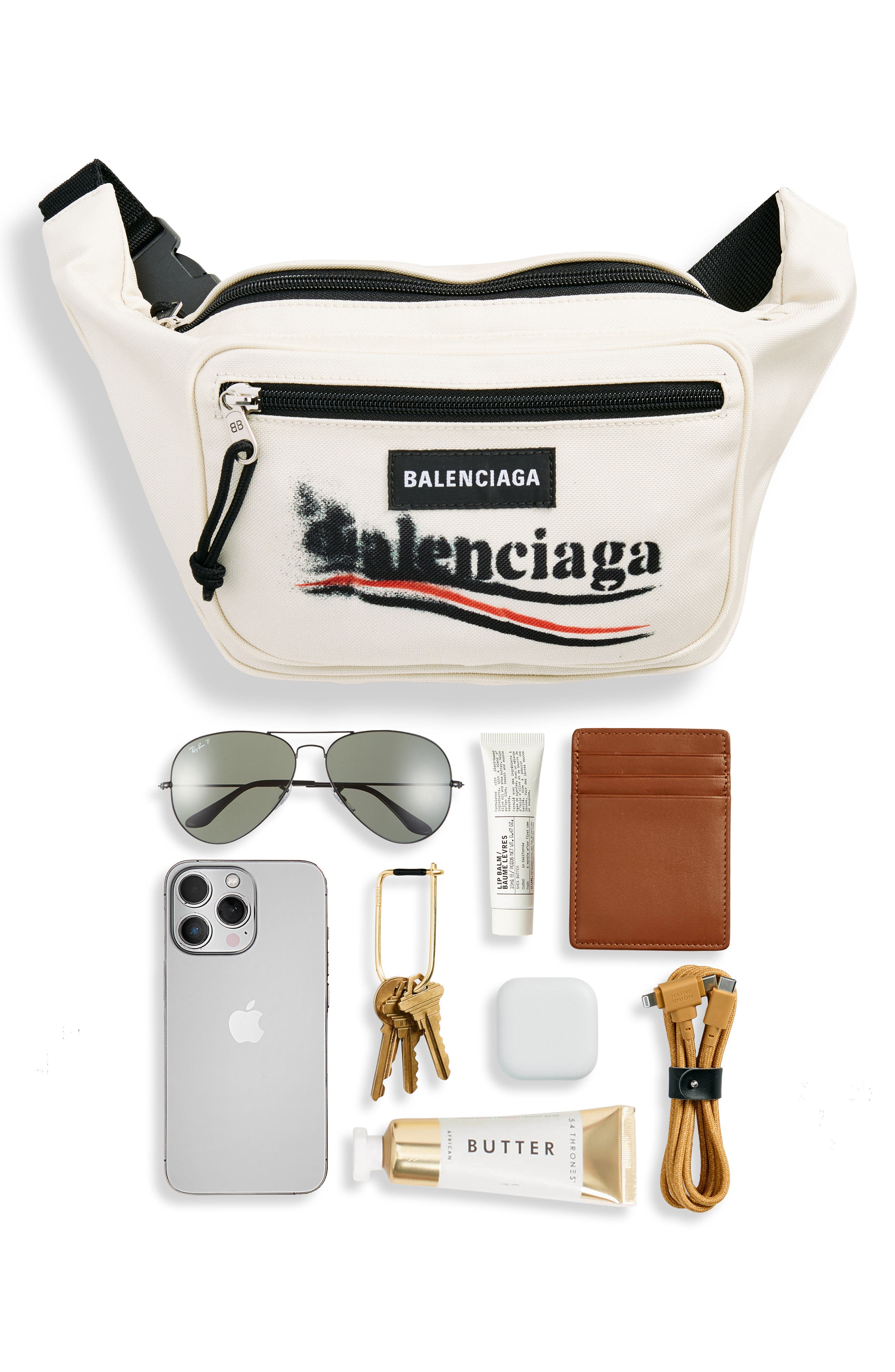 Explorer Beltpack Canvas Belt Bag, Alternate, color, ECRU