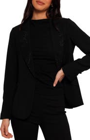 Petal & Pup Luda Embellished Peal Lapel Blazer