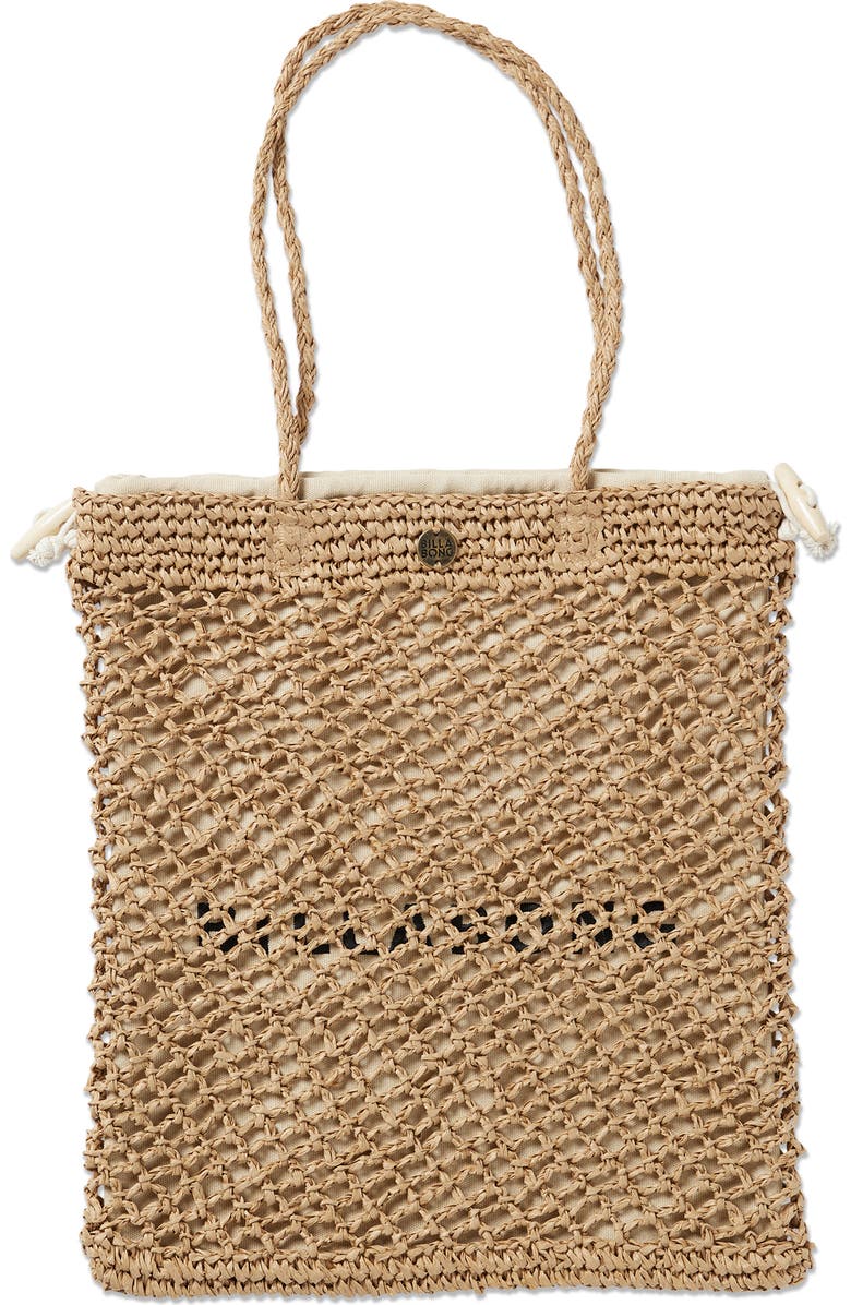 Billabong Two Cute Straw Tote, Main, color,