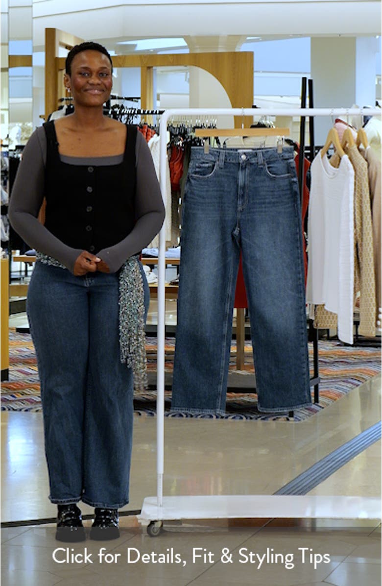 Stevie High Waist Ankle Straight Leg Jeans, sales video thumbnail