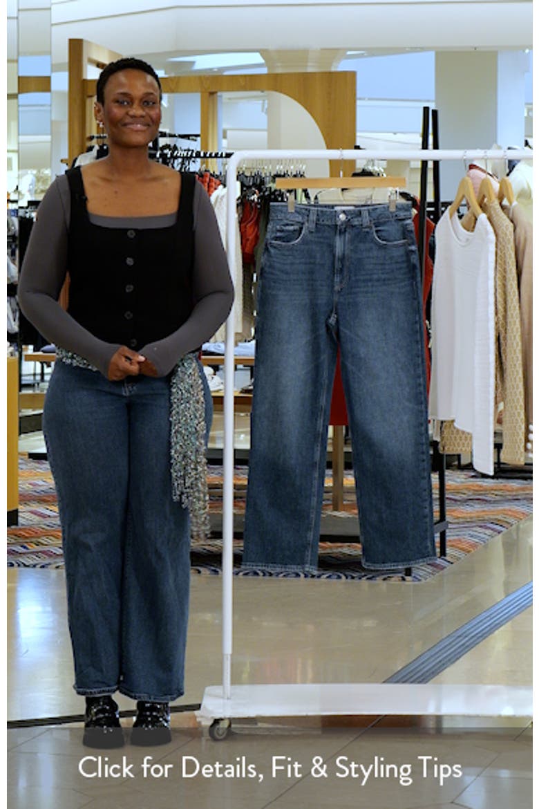 Stevie High Waist Ankle Straight Leg Jeans video