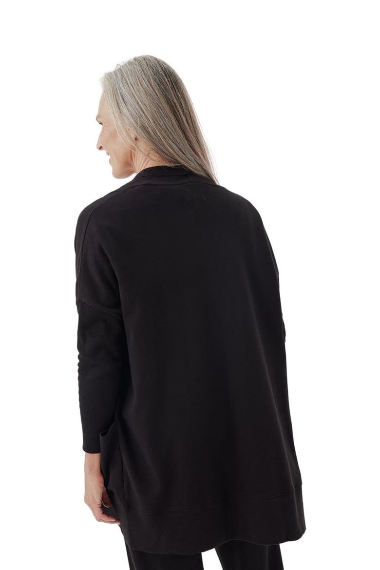 Organic Cotton Airplane Cardigan, Alternate, color, Black