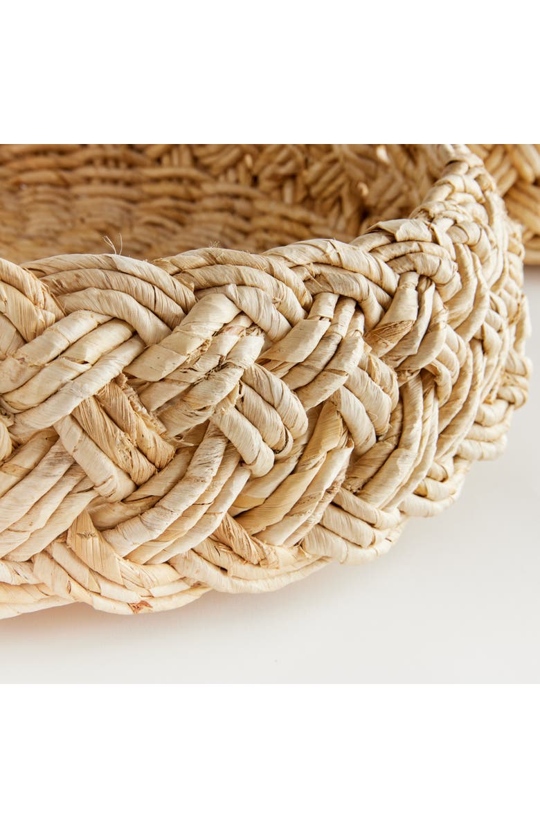 Napa Home 
Garden 27" Abaca French Braided Handcrafted Decorative Baskets Set of 2, Alternate, color, 