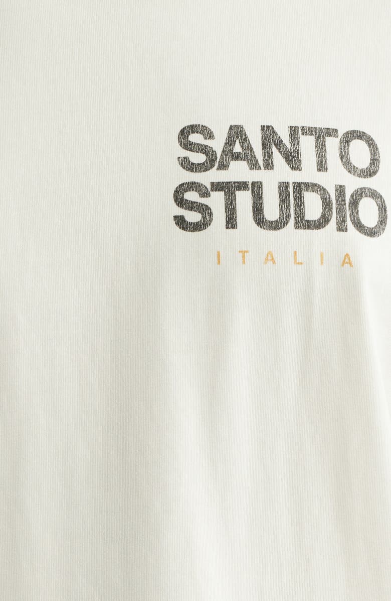 SANTO STUDIO Fear Eats Cotton T-Shirt, Alternate, color, Cream