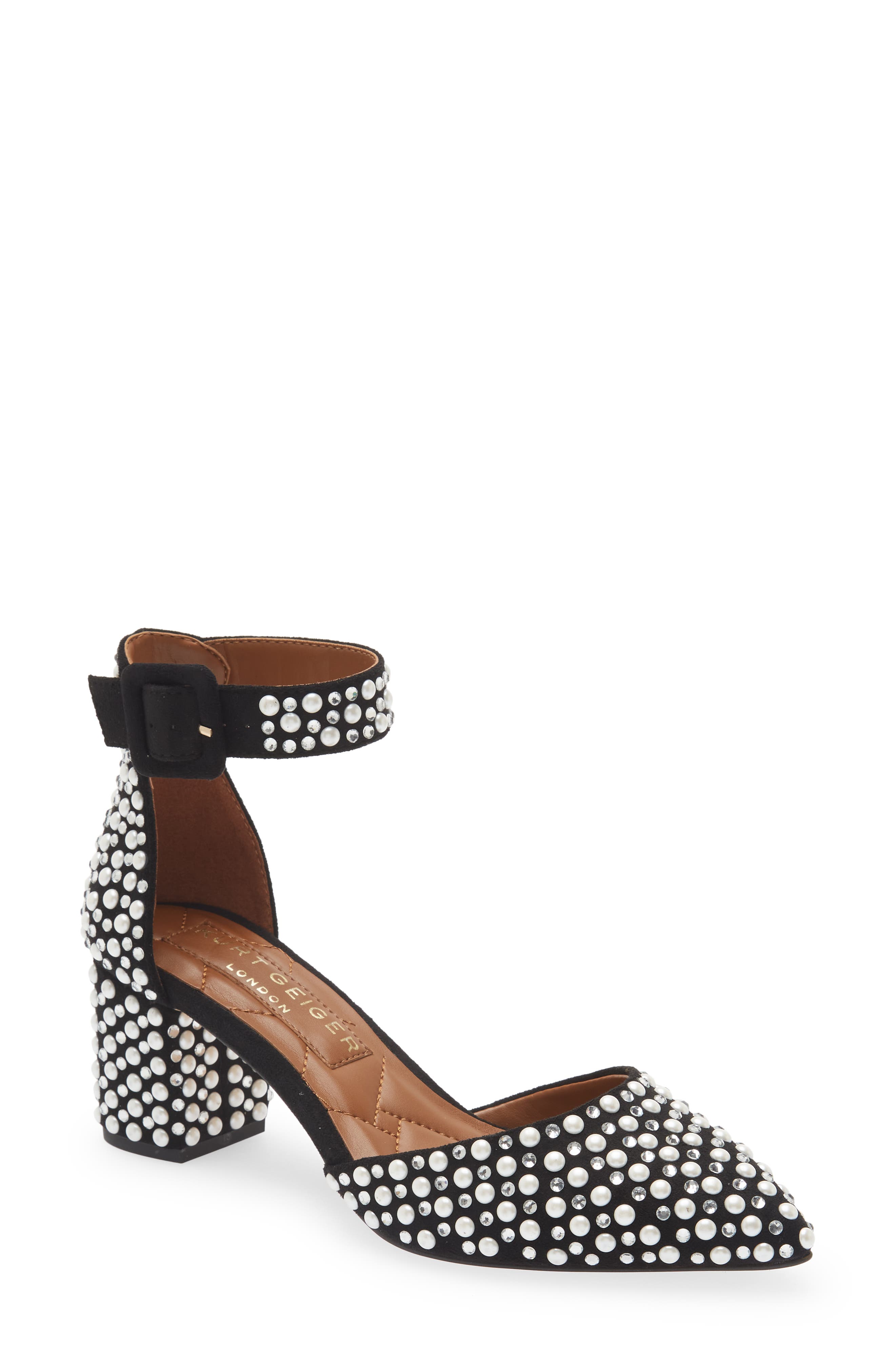 Burlington Ankle Strap Pump, Main, color, CHARCOAL