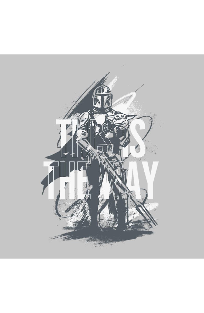 Star Wars: The Mandalorian and Grogu Junior's Star Wars The Mandalorian and Grogu This Is the Way Painting Graphic T-Shirt, Alternate, color, Athletic Heather