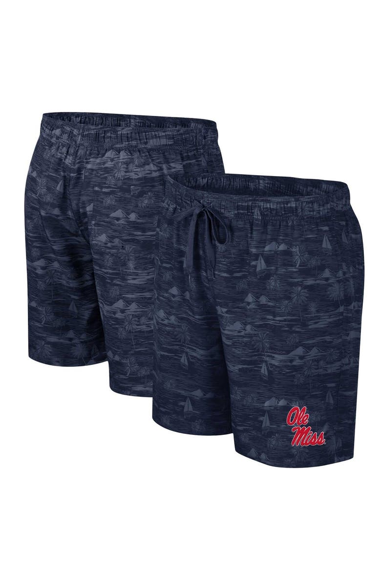 COLOSSEUM Men's Colosseum Navy Ole Miss Rebels Ozark Swim Shorts, Alternate, color, Navy