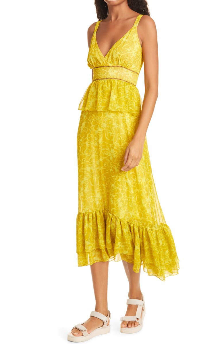 LIKELY Carla Floral Midi Dress, Alternate, color,
