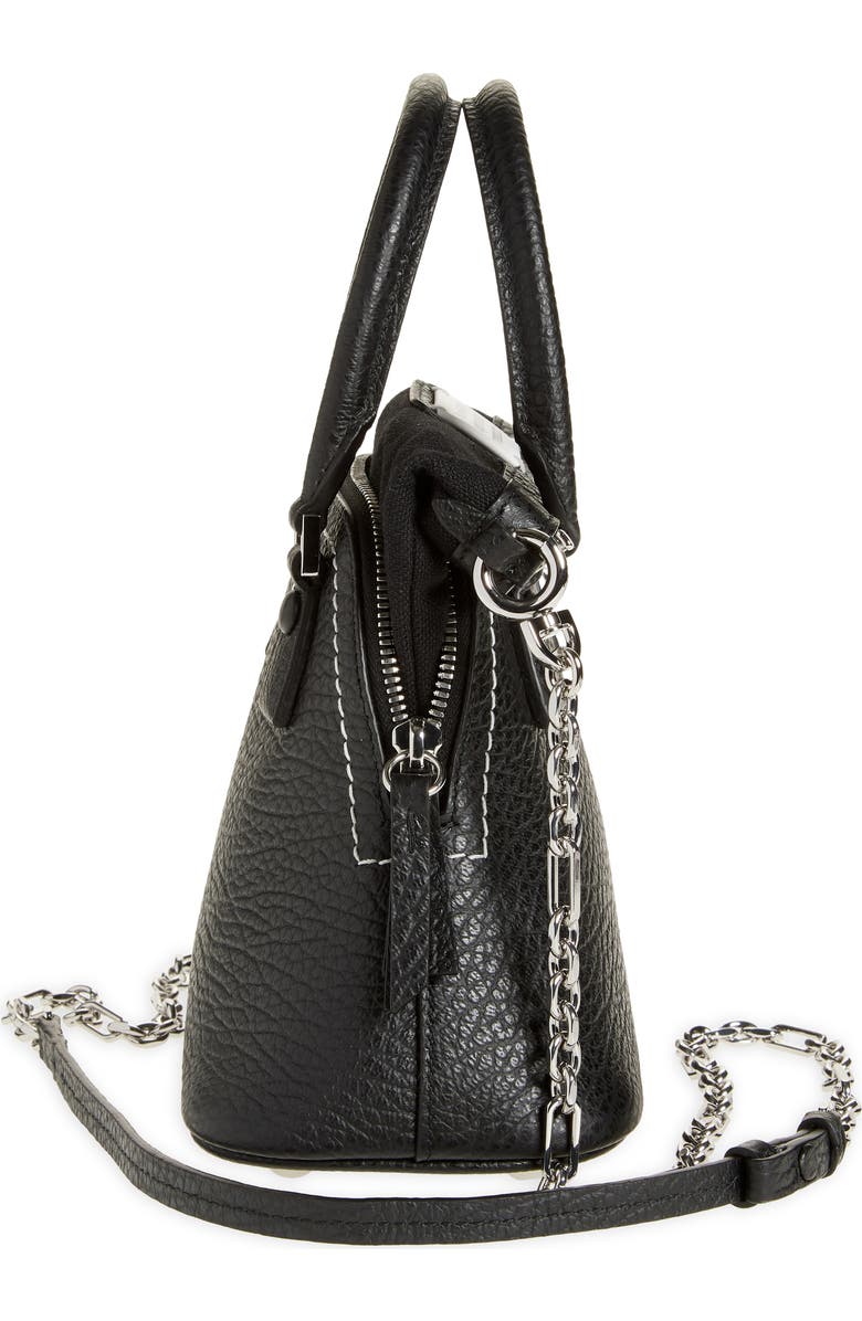 Maison Margiela Micro 5AC Classique Leather Top Handle Bag, Alternate, color, Black