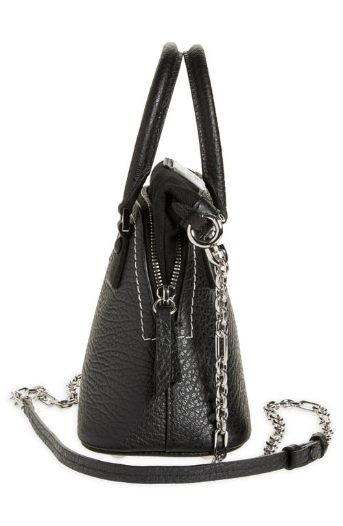 Maison Margiela Micro 5ac Classique Leather Top Handle Bag In Black