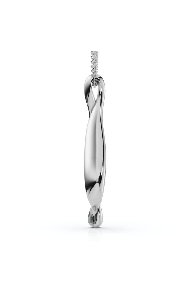 Bliss Diamond 1Ct Three Stone Diamond Pendant 14K Gold Necklace Lab Grown, Alternate, color, 
