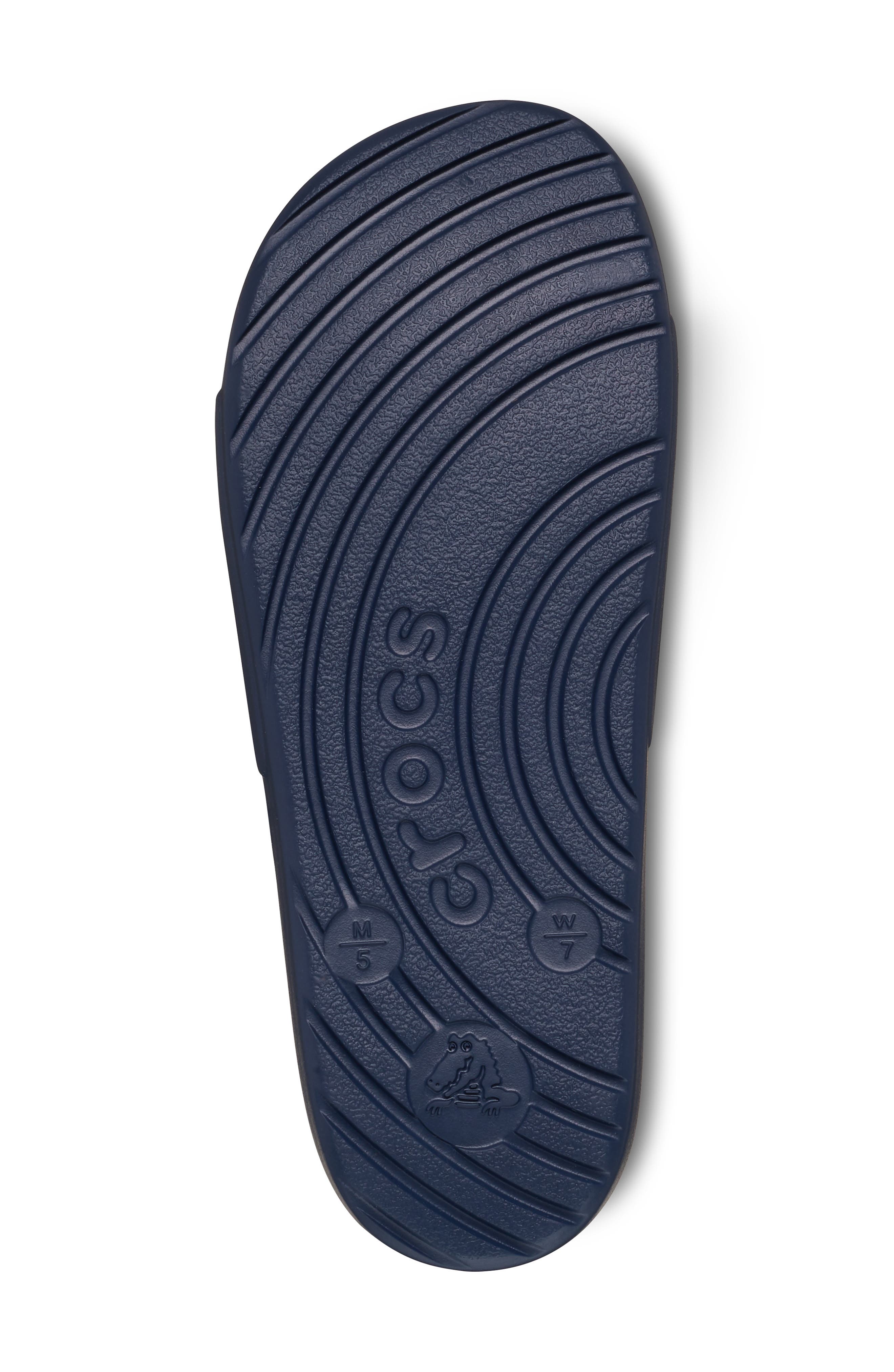 Gender Inclusive Logo Slide Sandal, Alternate, color, NAVY