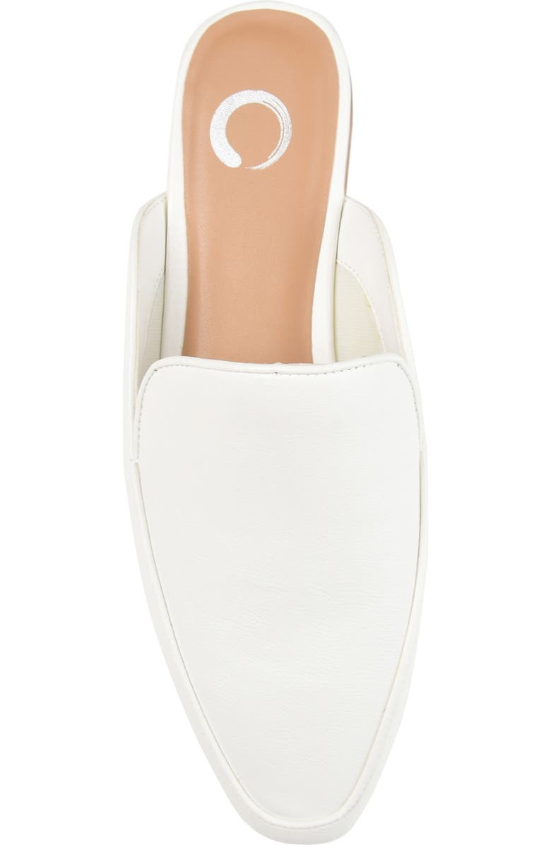 Journee Collection JOURNEE Akza Flat Mule, Alternate, color, White