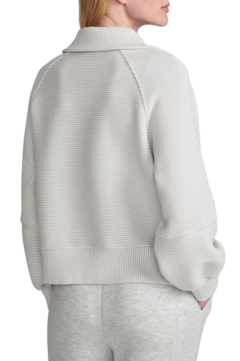 Milano Half-Zip Sweatshirt, Alternate, color, MIRAGE GREY/ SNOW WHITE